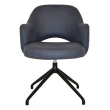 Lex Upholstered Trestle Armchairs (Set of 2)
